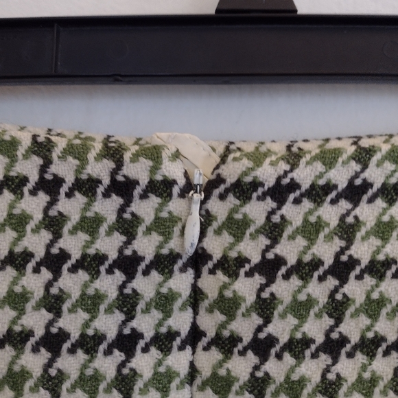 Talbots Vintage Wool Blend Houndstooth Pencil Skirt Size 14 - Picture 7 of 9